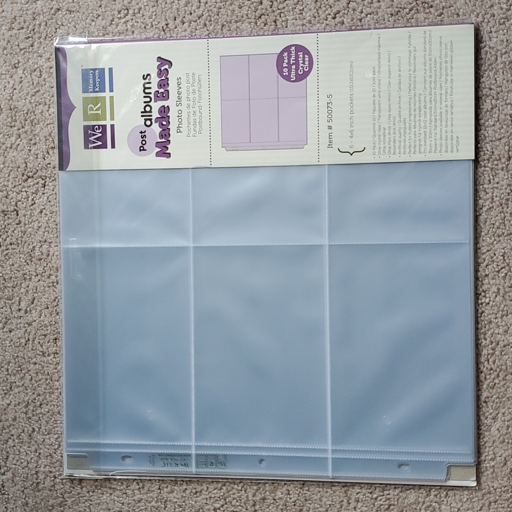 We R Memory Keepers Photo Sleeves